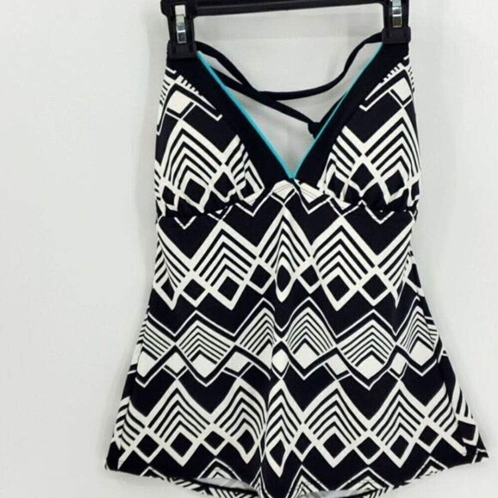A.N.A. NWT bathing suit top. Size 10, Baby Doll Y2K Classic black.